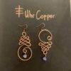 Uhr Copper Koperdraad oorbellen