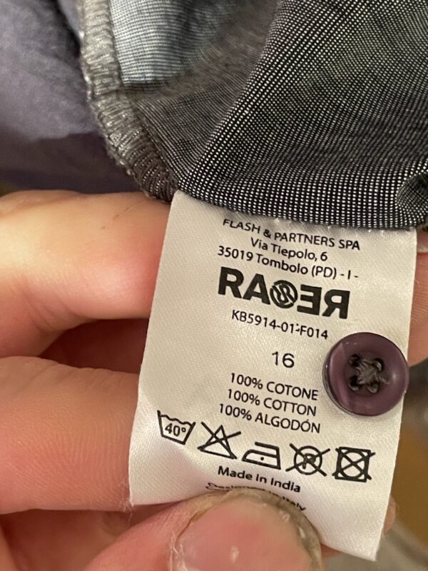 Overhemd Ra Re jeans met ruit maat M - Afbeelding 8