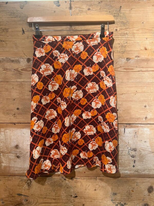 Vintage rok bloem met ruit