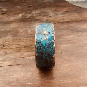 Uhr Copper: gehamerde armband 3cm breed