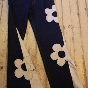 imagine 1+1=3 upcycle jeans by Lunair